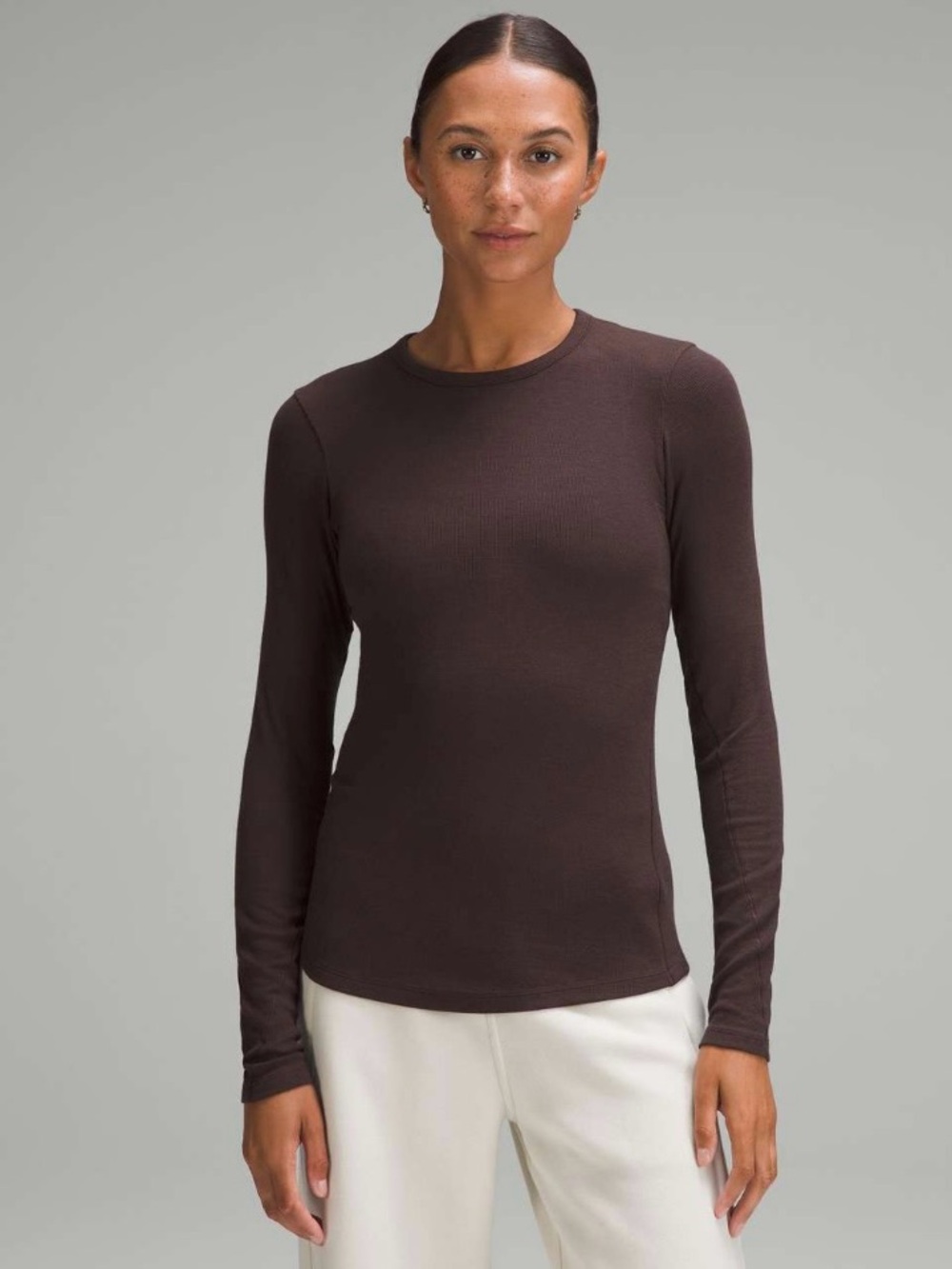 Lululemon Hold Tight Long-Sleeve Shirt in Espresso Size 0